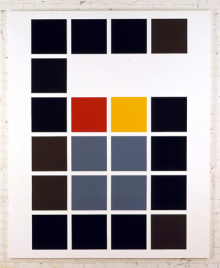 Colorland (fill it to the rim with Brim), 1998, Acryl und Emaille auf Leinwand, 228,6 x 182,9 cm