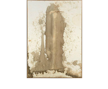 Schaftuch (80. Aktion), 1984, Blut auf Nessel, 217 x 151,4 cm, signiert