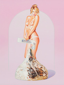 Miss Kiss, 2012, Farblithographie, 80 x 59,7 cm