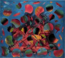 Exploded Still Life, 2000, 143 x 161,5, Öl auf Leinwand