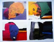 Skulls, 1976, Original Siebdruck, 76,2 x 101,6 cm Auflage Portfolio von 4 Siebdrucken, Nr. 34/50