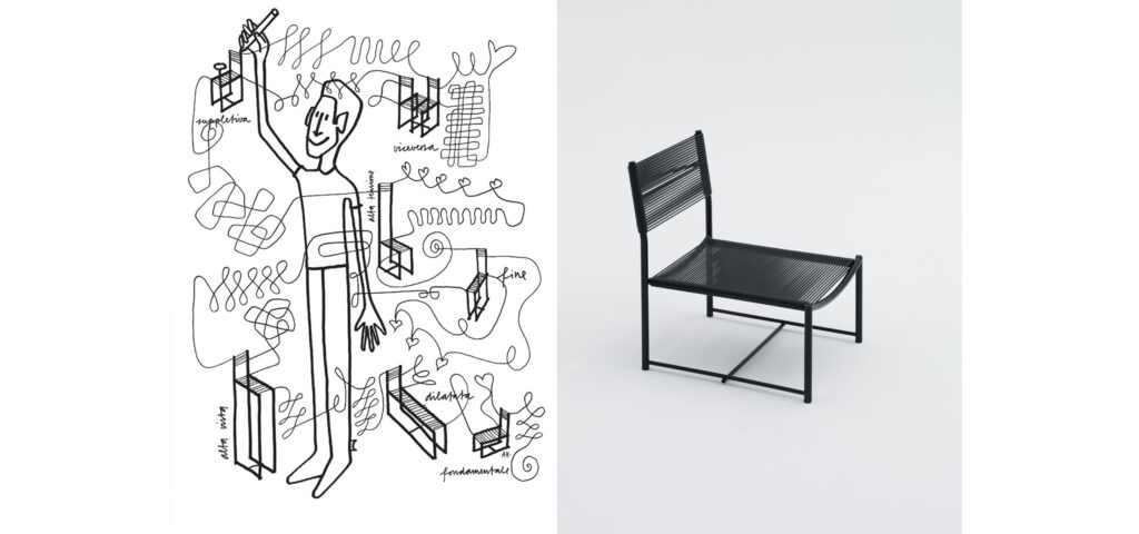 Ausstellung „Spaghetti Chair / Limited Edition by Alfredo Häberli“ in der Galerie Rhomberg