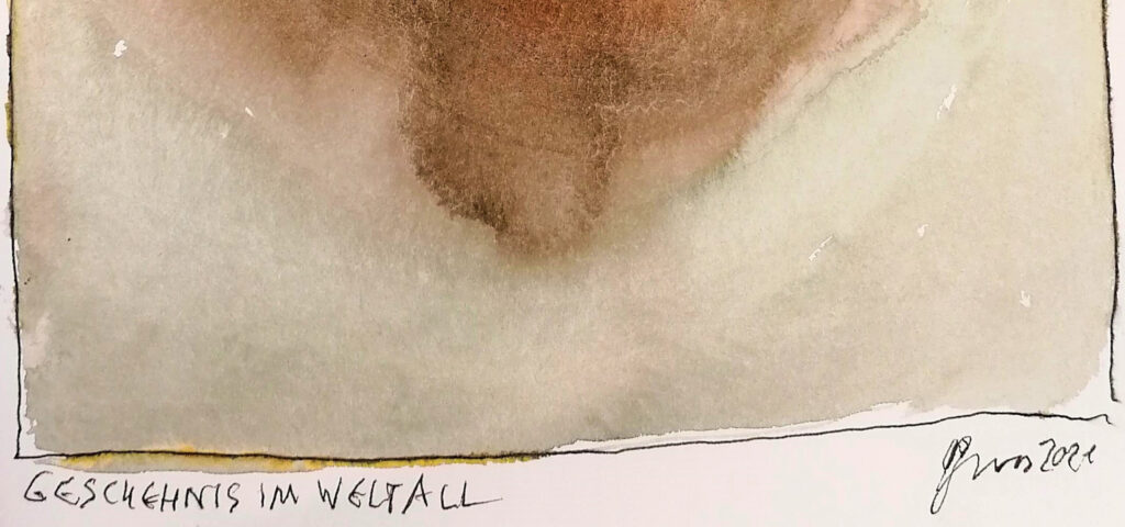 „Geschenk ins Weltall“ von Günter Brus