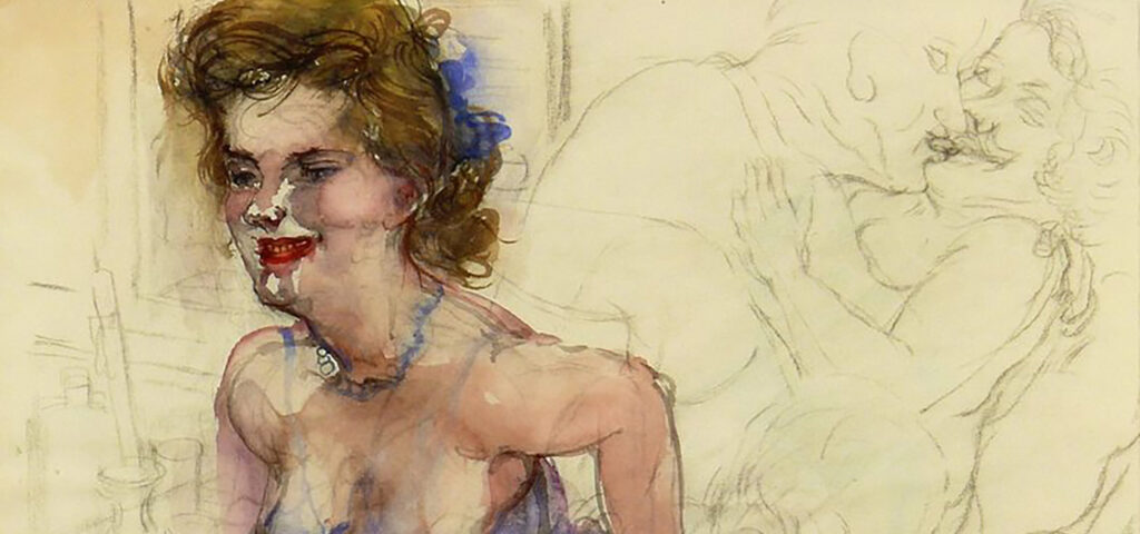 „Ohne Titel erotische Szene“ von George Grosz